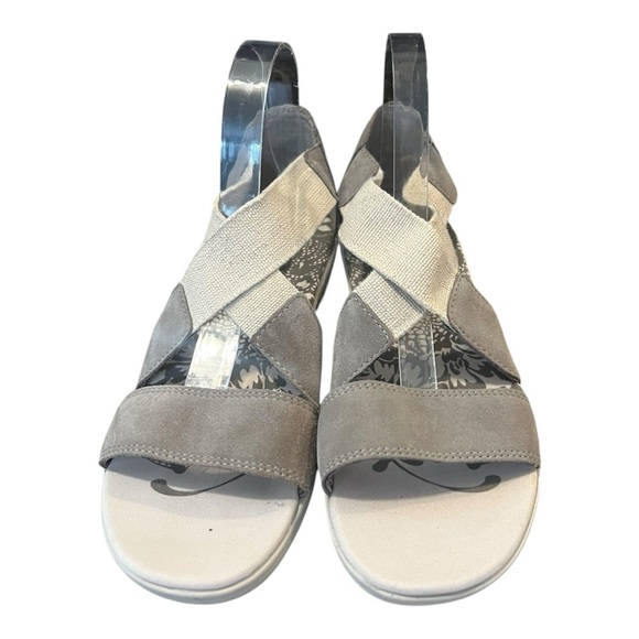 Easy Spirit Explore 24 Esmatilde Women's Size 10 Suede Canvas Grey Taupe - Picture 3 of 7